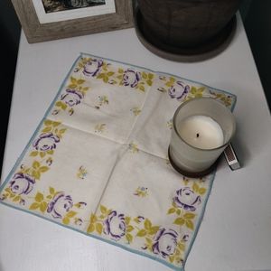 Vintage Handkerchief/Neck Scarf Light Blue Edge